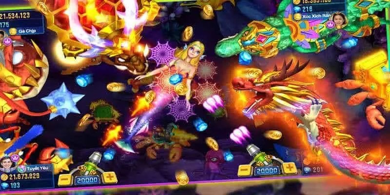 Những điểm đặc biệt của ngũ long bắn cá 